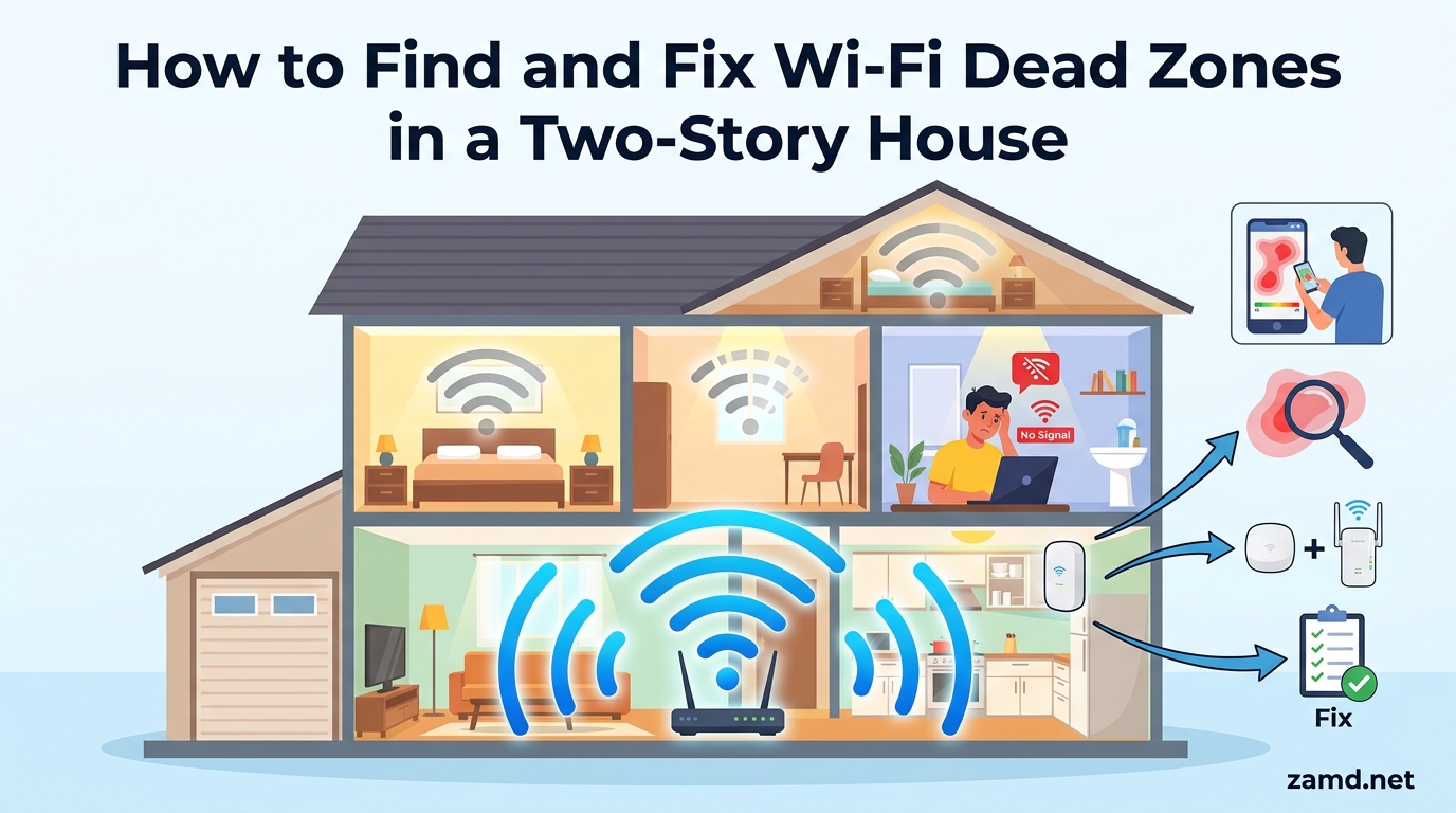 How to Find and Fix Wi-Fi Dead Zones in a Two-Story House