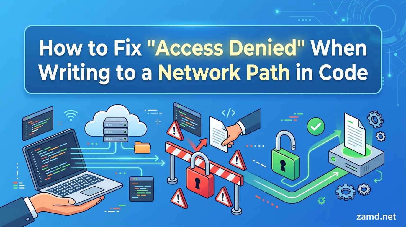 How to Fix Access Denied When Writing to a Network Path in Code