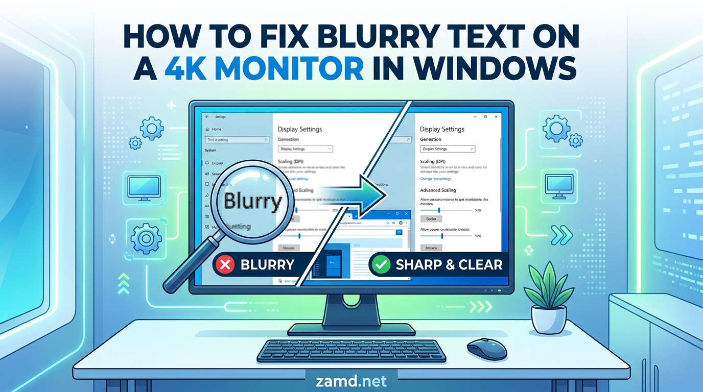 How to Fix Blurry Text on a 4K Monitor in Windows