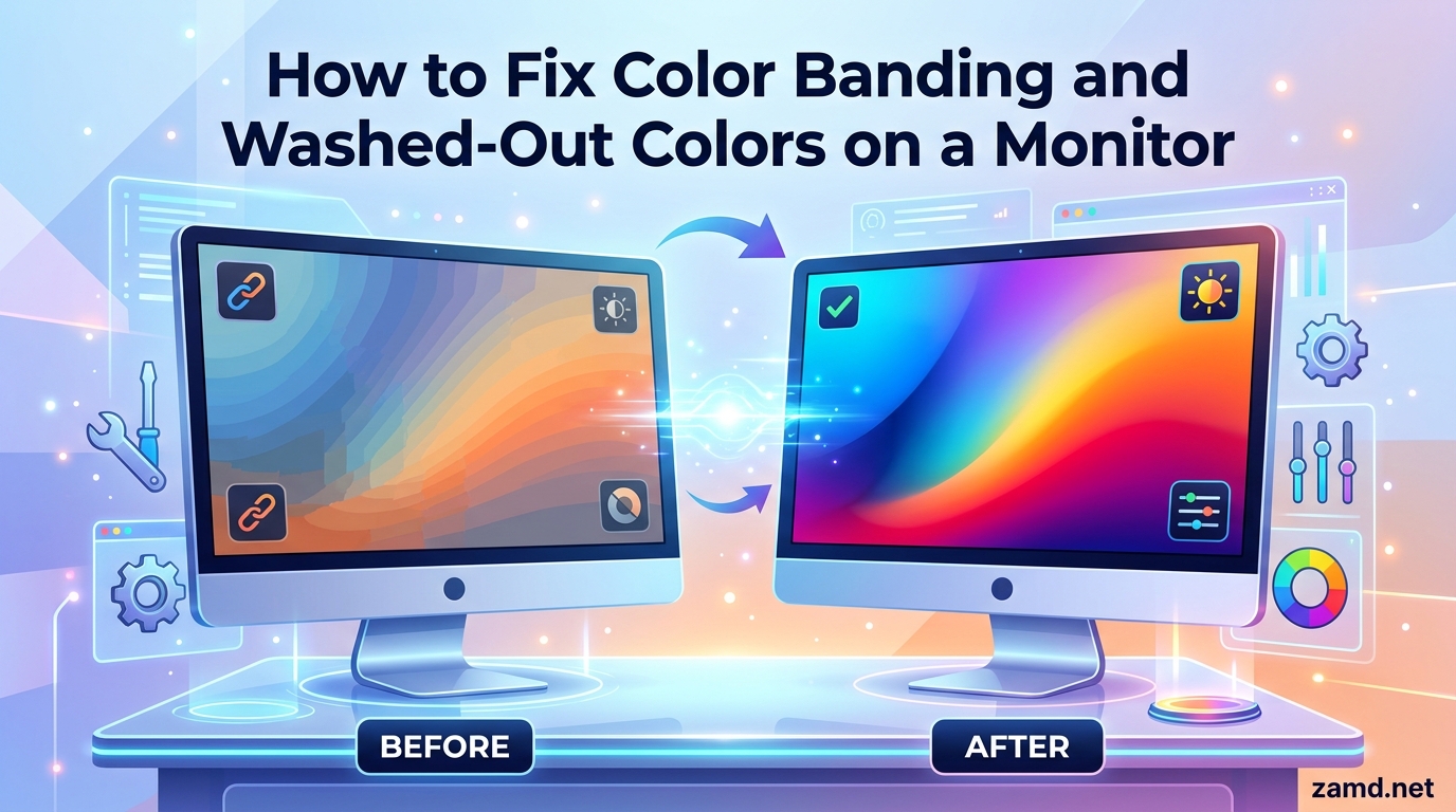 How to Fix Color Banding and Washed-Out Colors on a Monitor