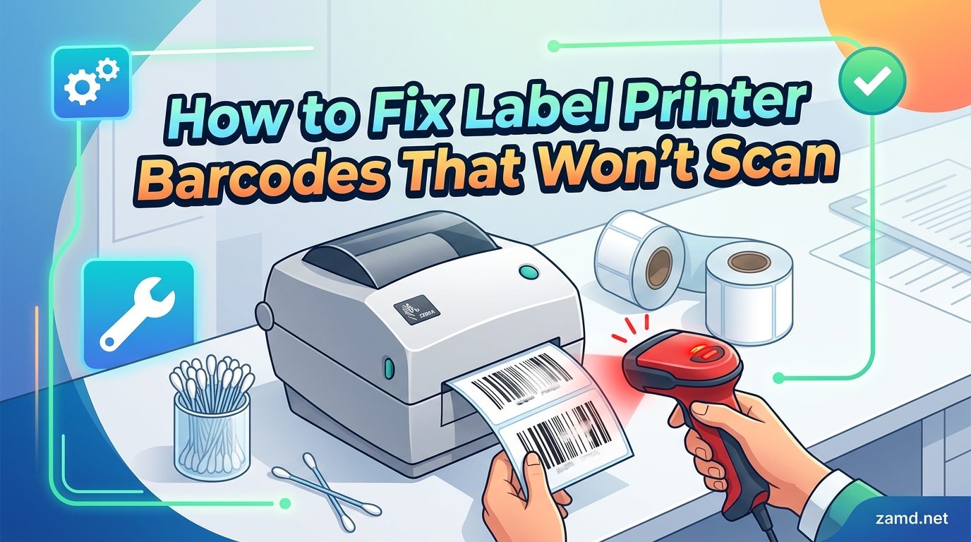How to Fix Label Printer Barcodes That Won't Scan