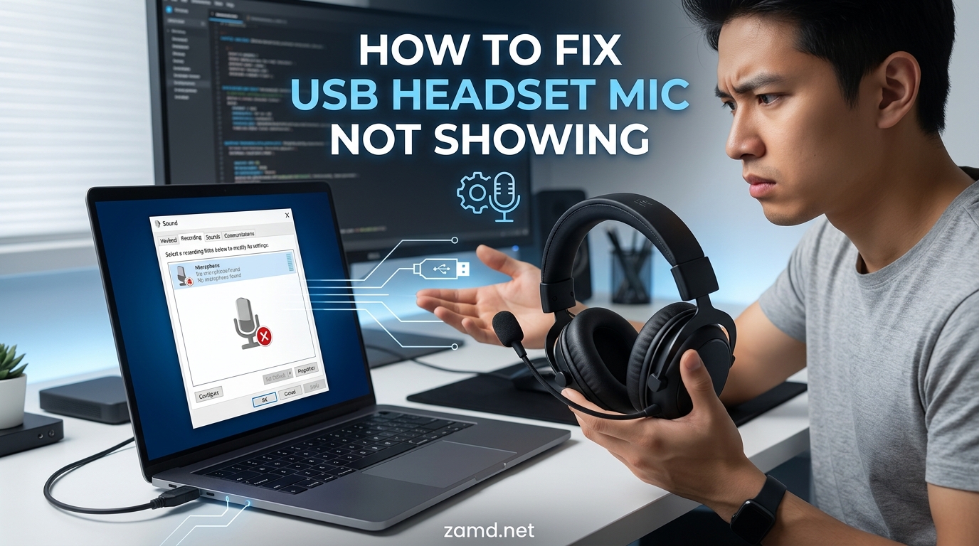 How to Fix USB Headset Mic Not Showing