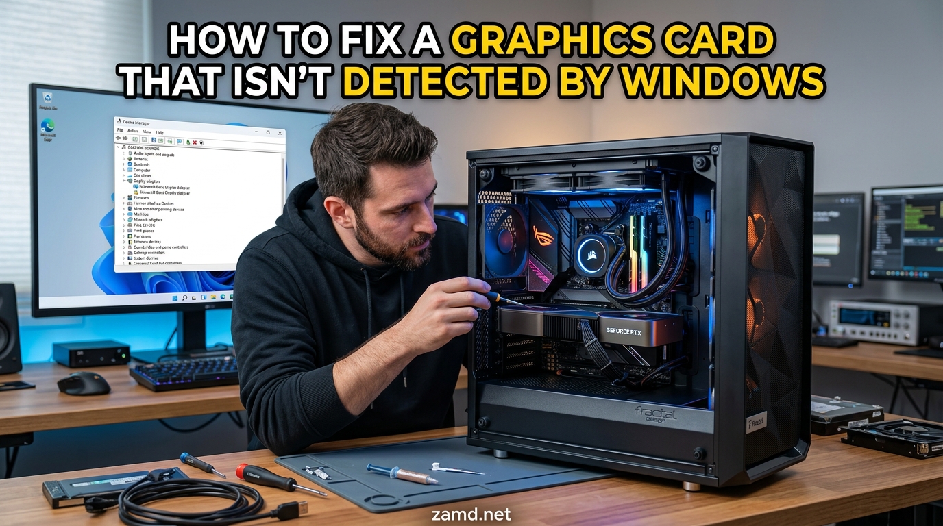 How to Fix a Graphics Card That Isn't Detected by Windows
