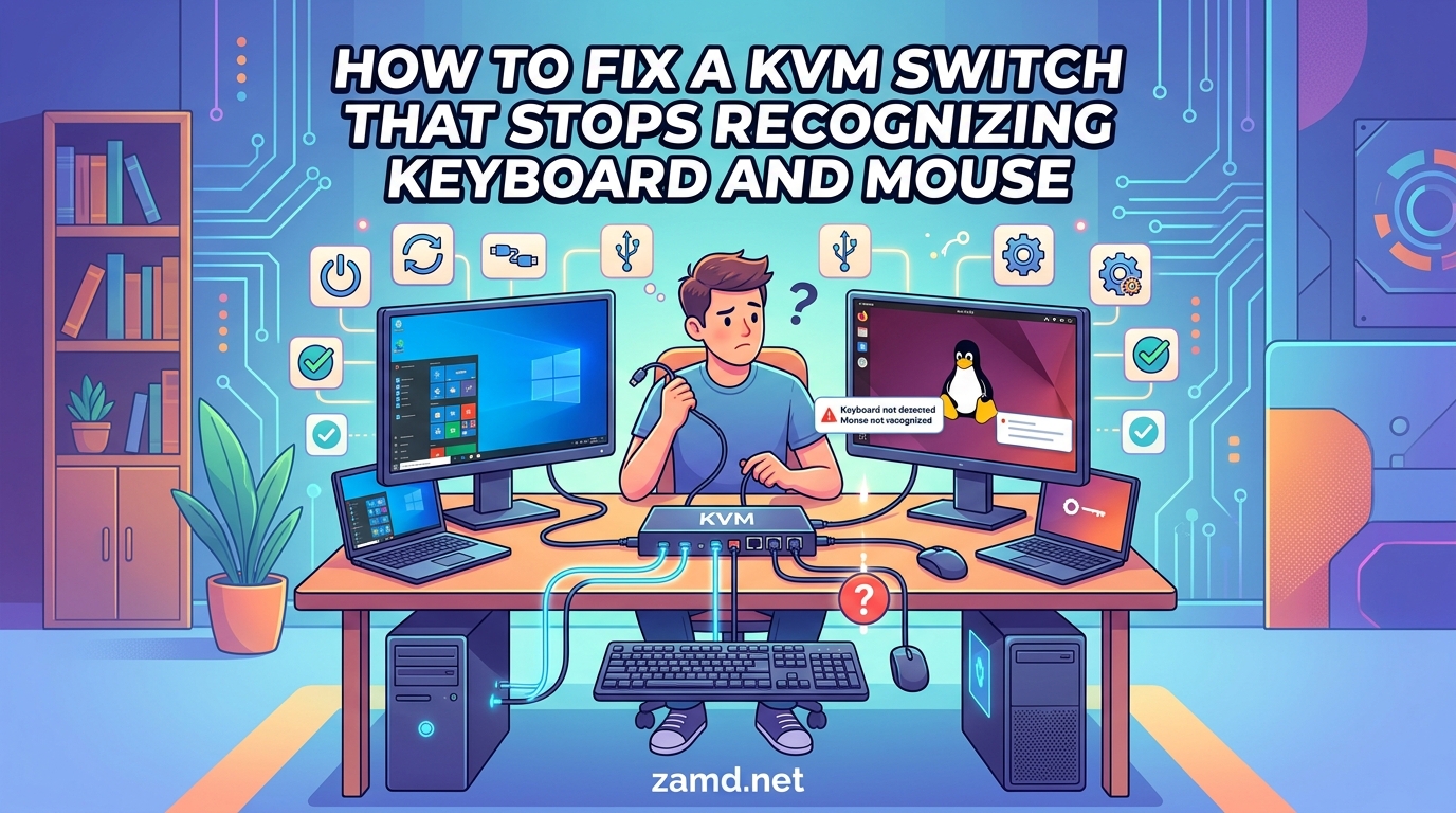 How to Fix a KVM Switch That Stops Recognizing Keyboard and Mouse