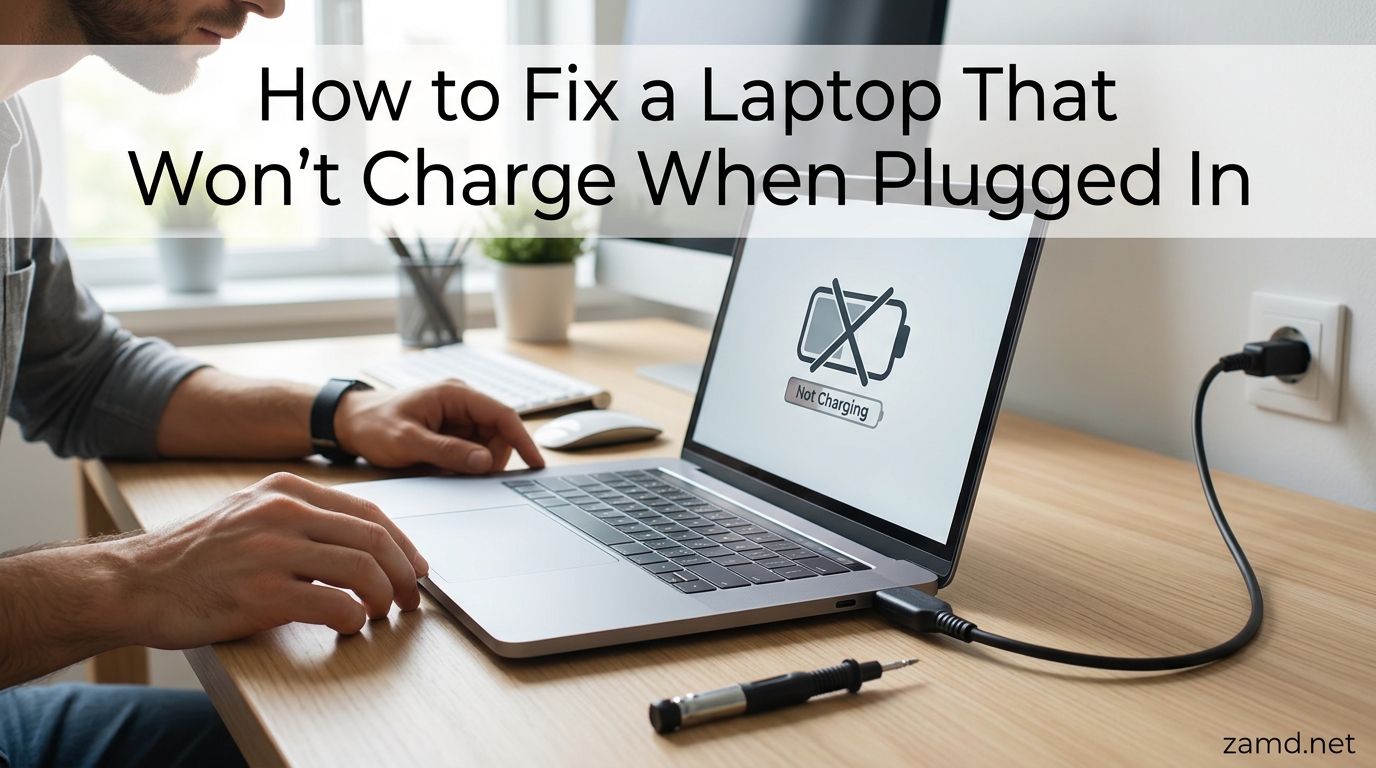 How to Fix a Laptop That Won't Charge When Plugged In