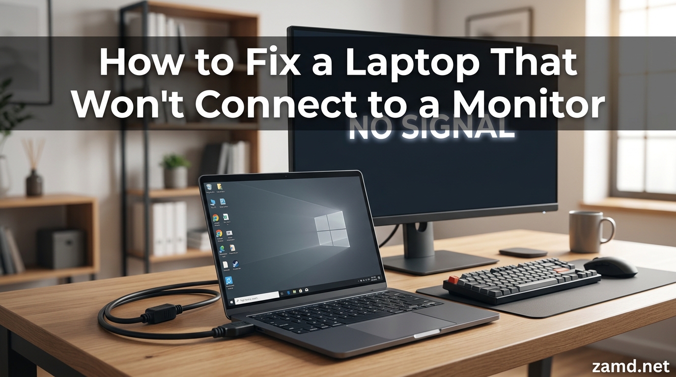 How to Fix a Laptop That Won't Connect to a Monitor
