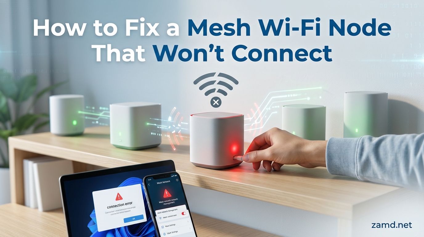 How to Fix a Mesh Wi-Fi Node That Won't Connect