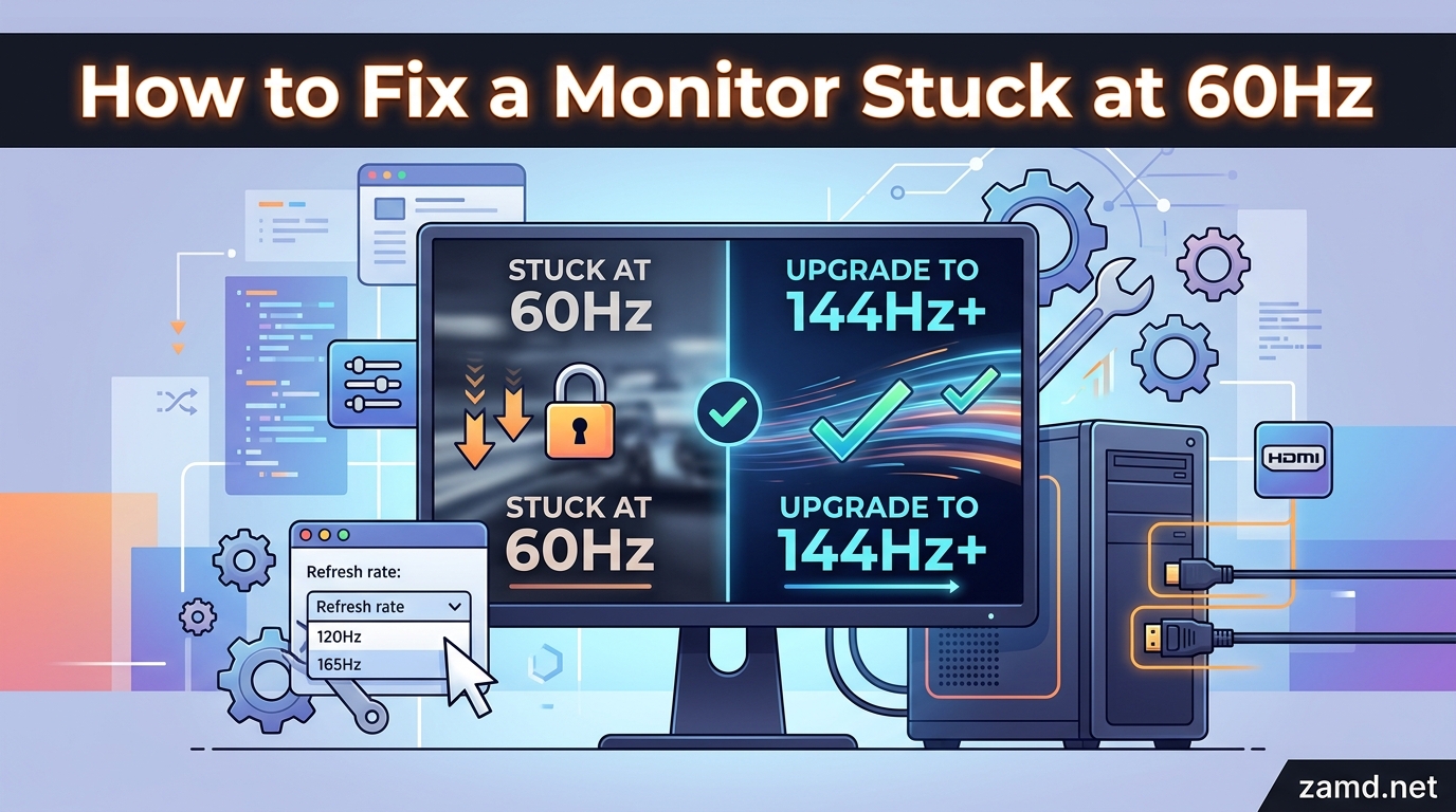 How to Fix a Monitor Stuck at 60Hz