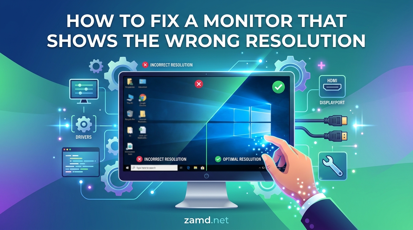 How to Fix a Monitor That Shows the Wrong Resolution