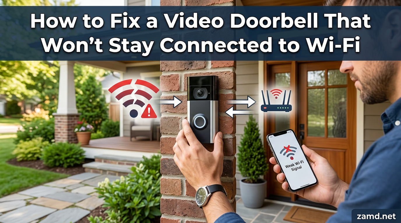 How to Fix a Video Doorbell That Won't Stay Connected to Wi-Fi