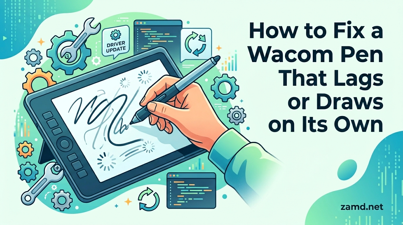 How to Fix a Wacom Pen That Lags or Draws on Its Own