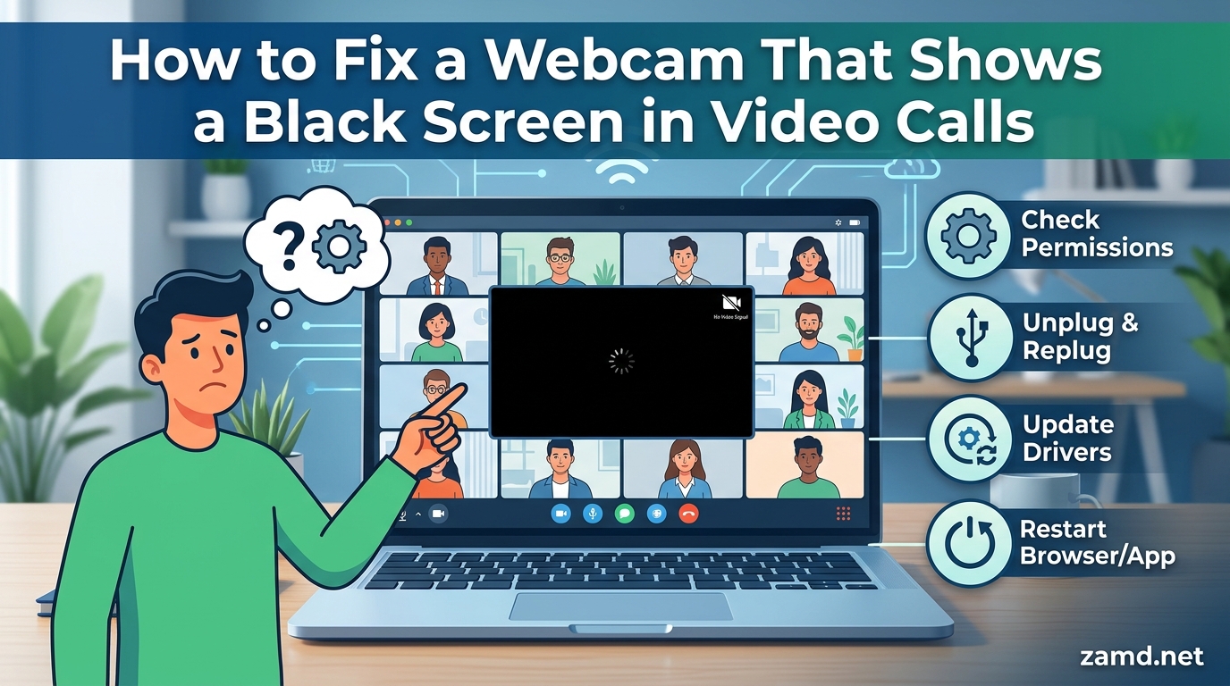 How to Fix a Webcam That Shows a Black Screen in Video Calls