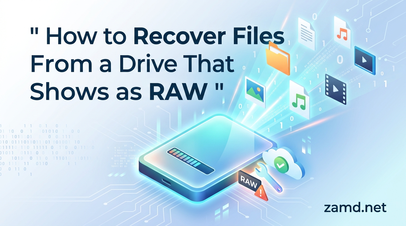 How to Recover Files From a Drive That Shows as RAW