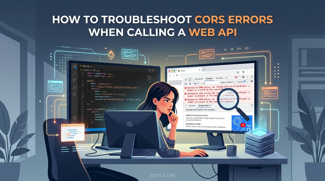 How to Troubleshoot CORS Errors When Calling a Web API