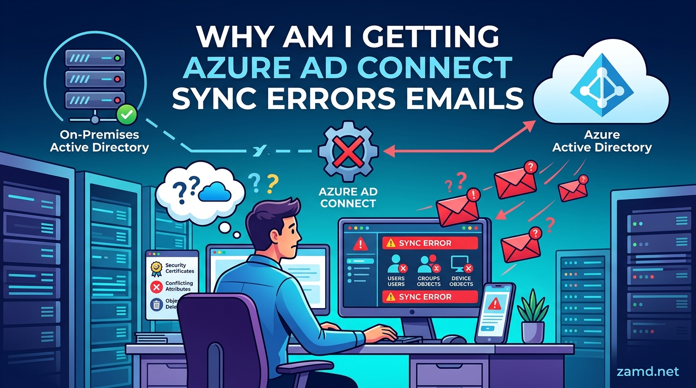 Why Am I Getting Azure AD Connect Sync Errors Emails