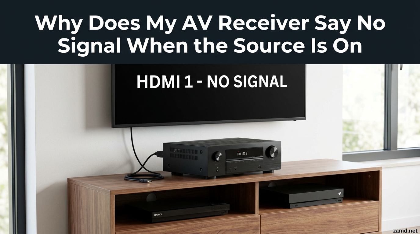 Why Does My AV Receiver Say No Signal When the Source Is On