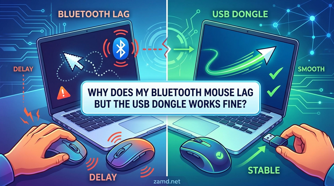 Why Does My Bluetooth Mouse Lag but the USB Dongle Works Fine