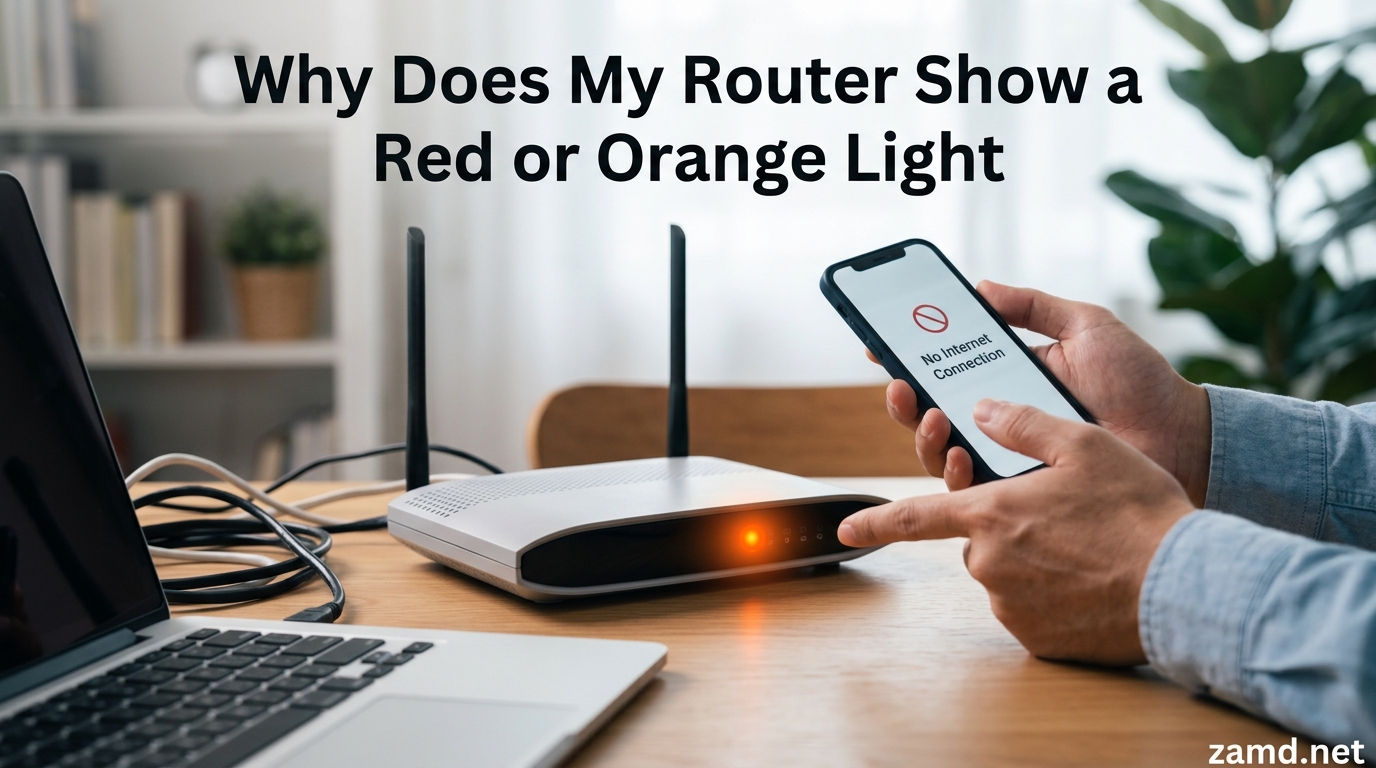 Why Does My Router Show a Red or Orange Light