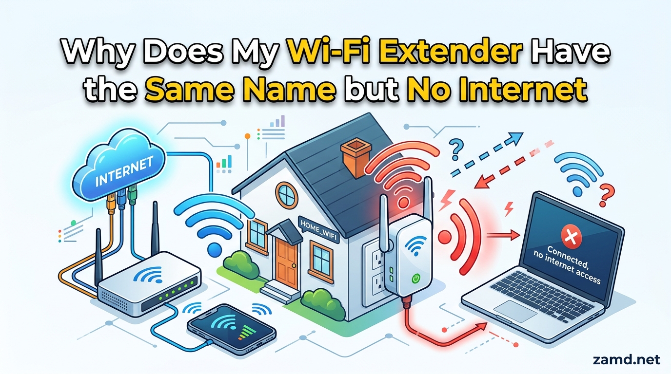 Why Does My Wi-Fi Extender Have the Same Name but No Internet
