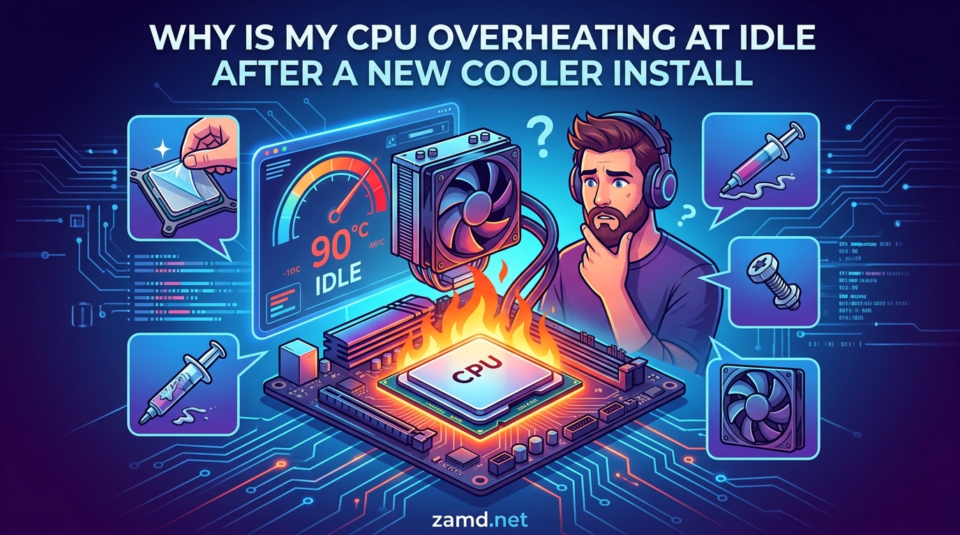 Why Is My CPU Overheating at Idle After a New Cooler Install