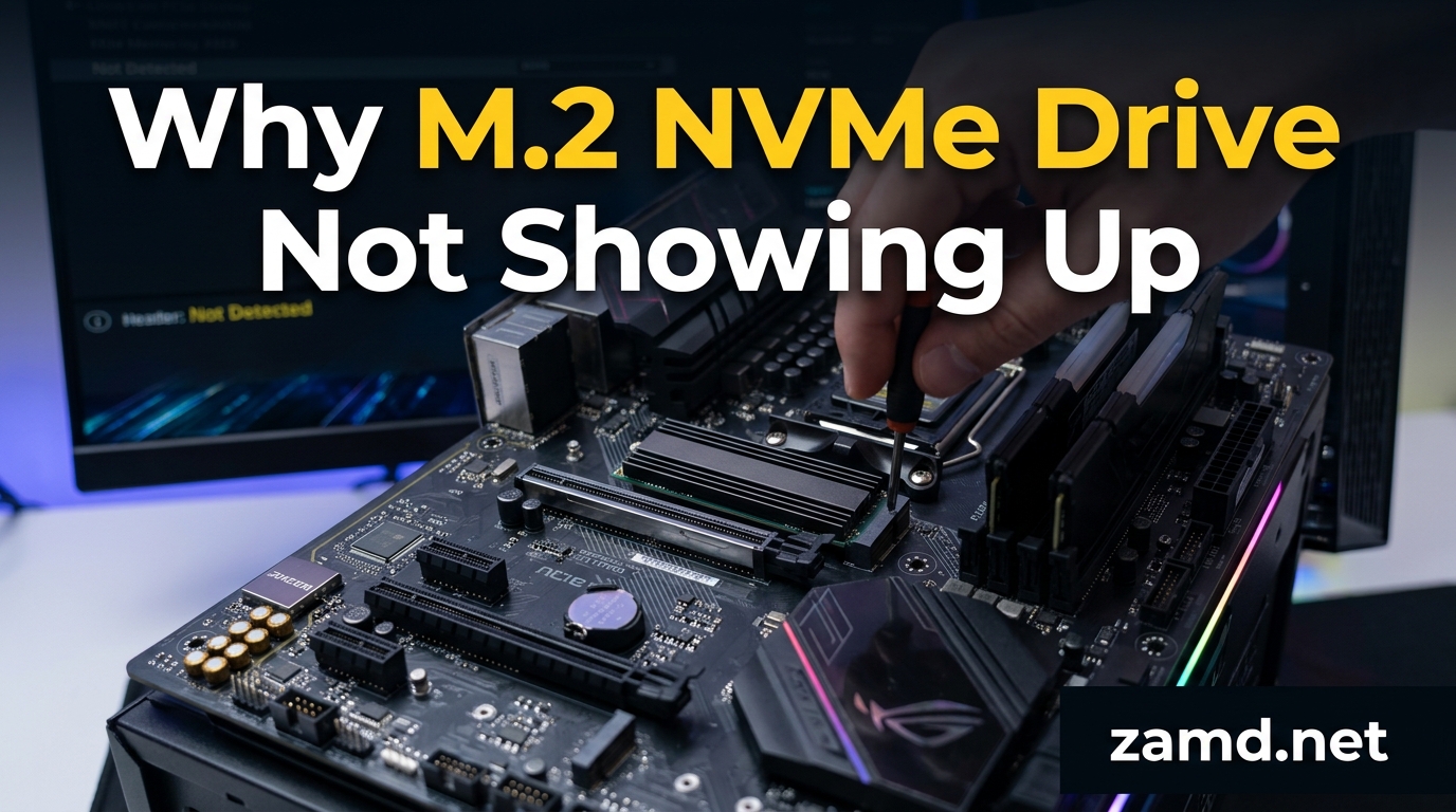 Why M.2 NVMe Drive Not Showing Up