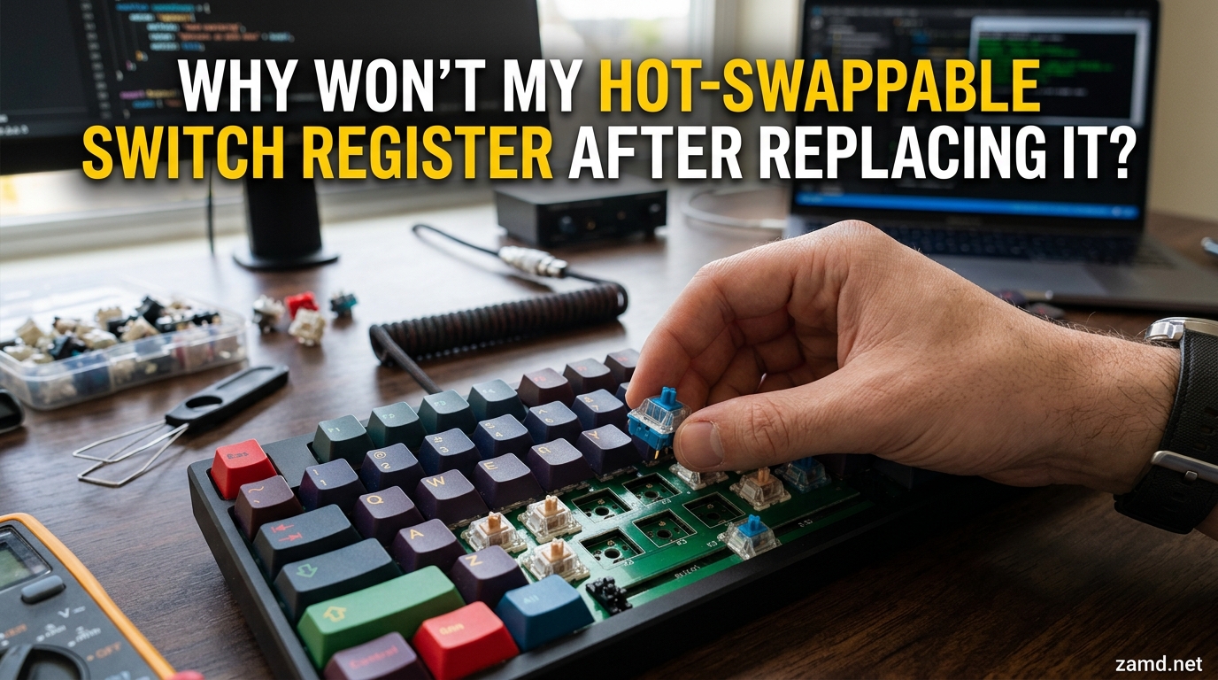 Why Won't My Hot-Swappable Switch Register After Replacing It