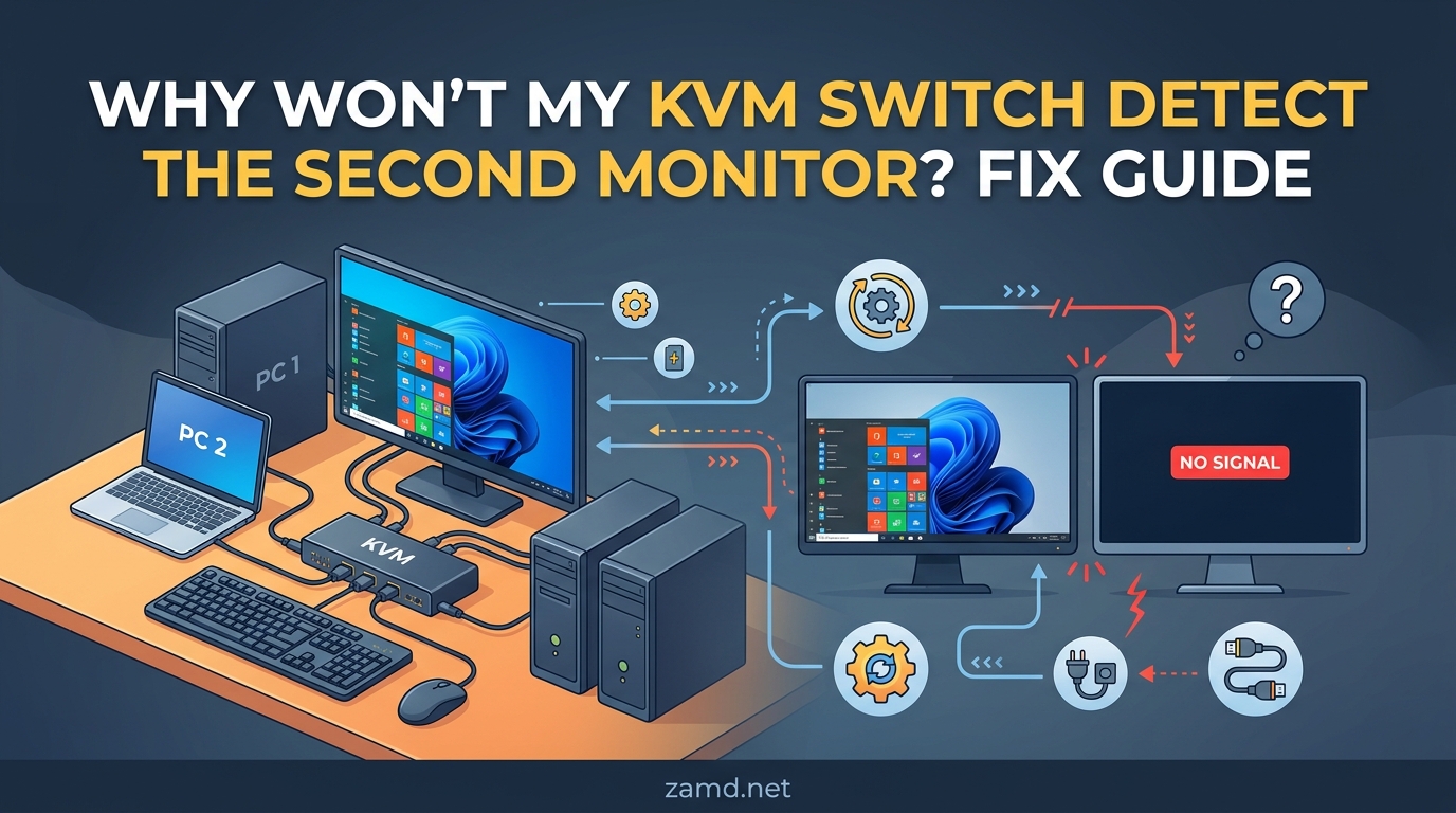 Why Won't My KVM Switch Detect the Second Monitor Fix Guide