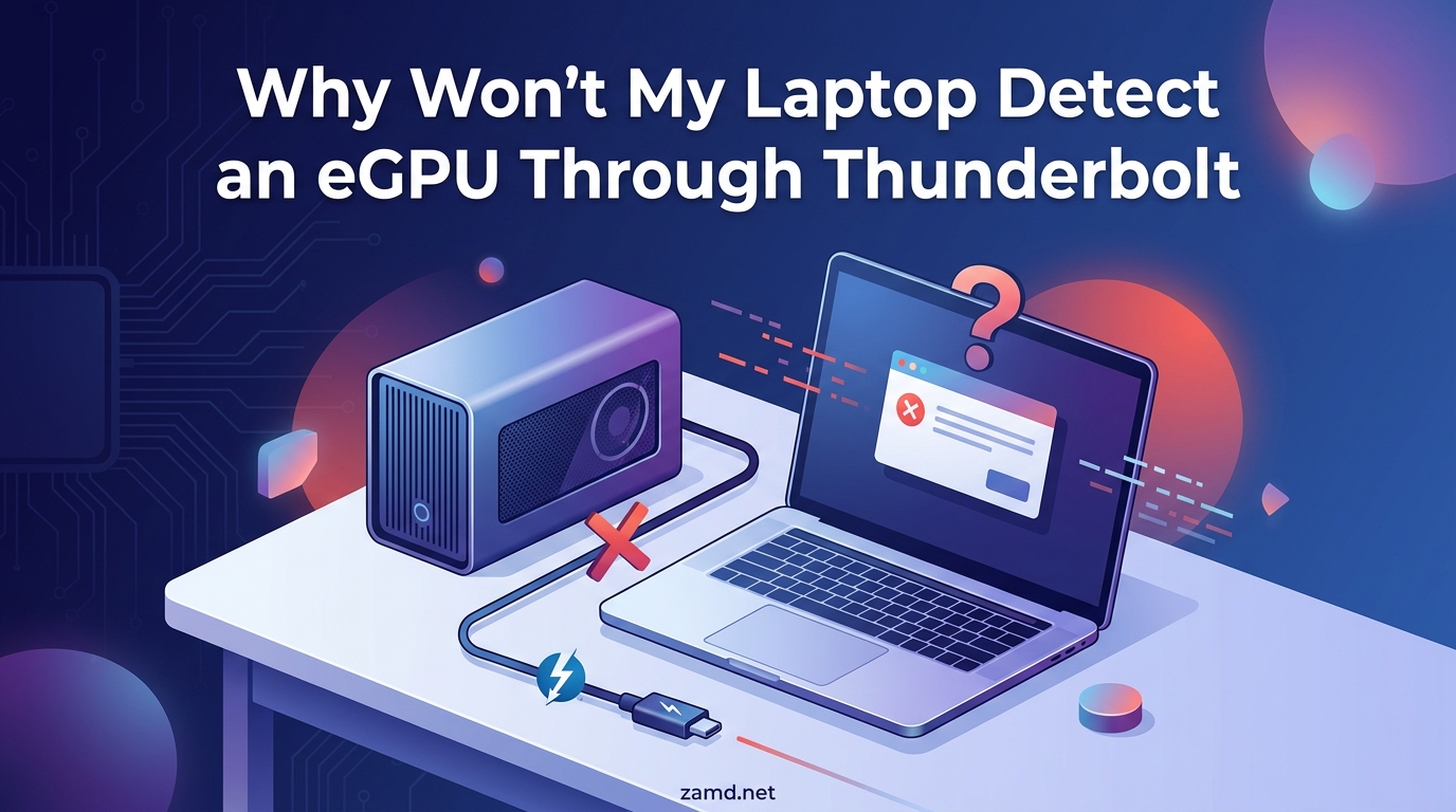 Why Won't My Laptop Detect an eGPU Through Thunderbolt