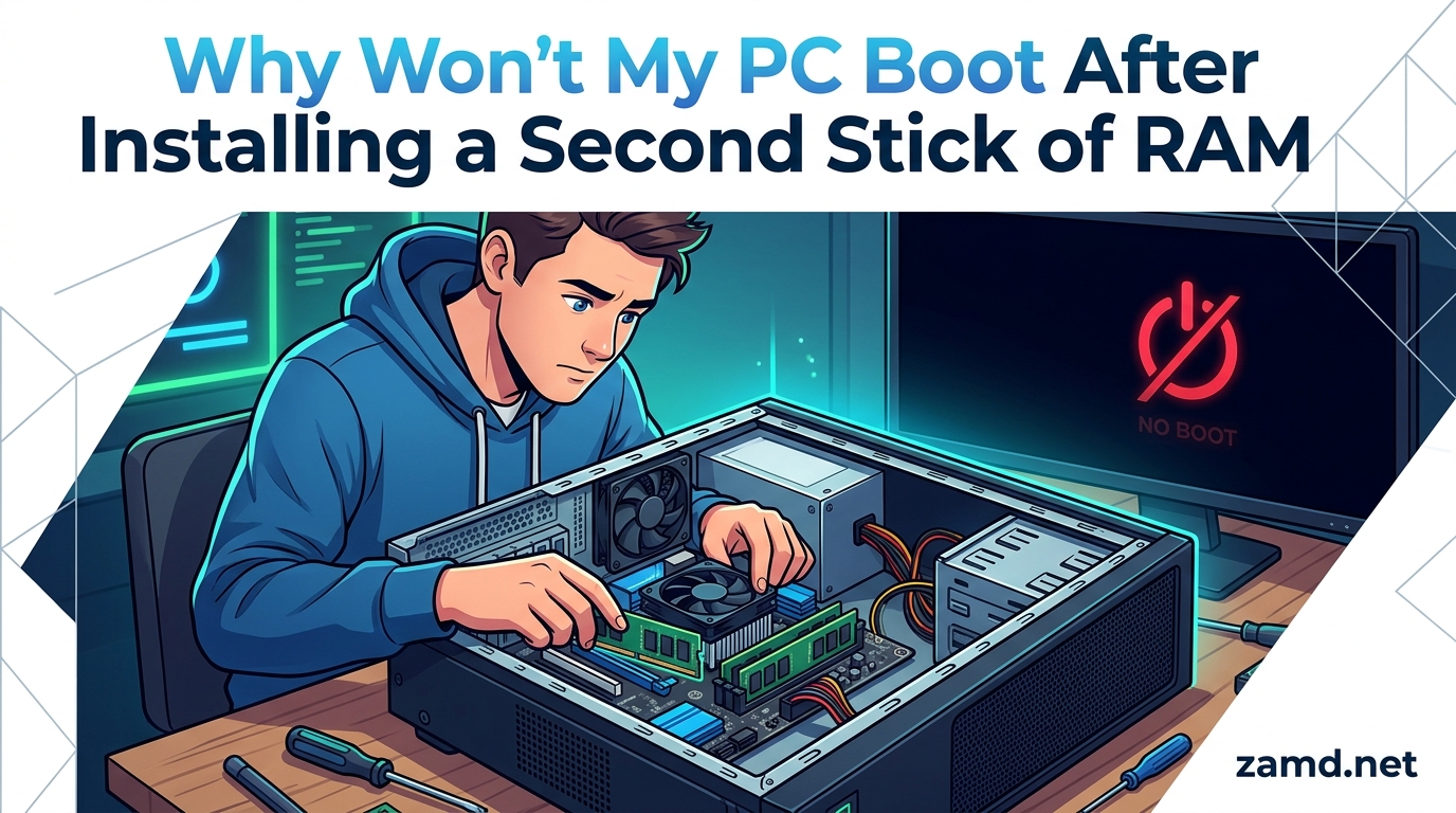 Why Won't My PC Boot After Installing a Second Stick of RAM