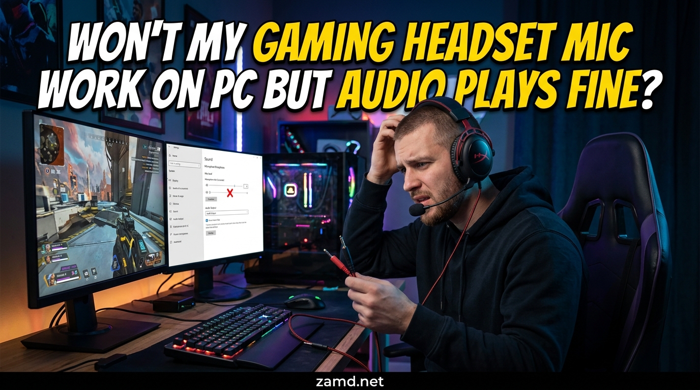 Won't My Gaming Headset Mic Work on PC but Audio Plays Fine