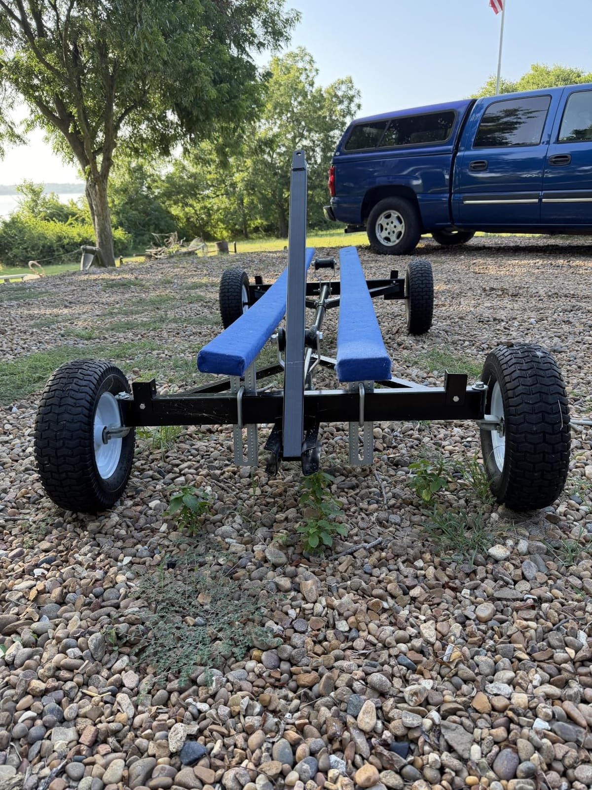 FARM-TUFF ATV Utility Wagon Chassis, 2200lb Capacity, Heavy-Duty Alloy Steel Platform Trailer Frame, Adjustable 49-78 Inch Length customer photo 1