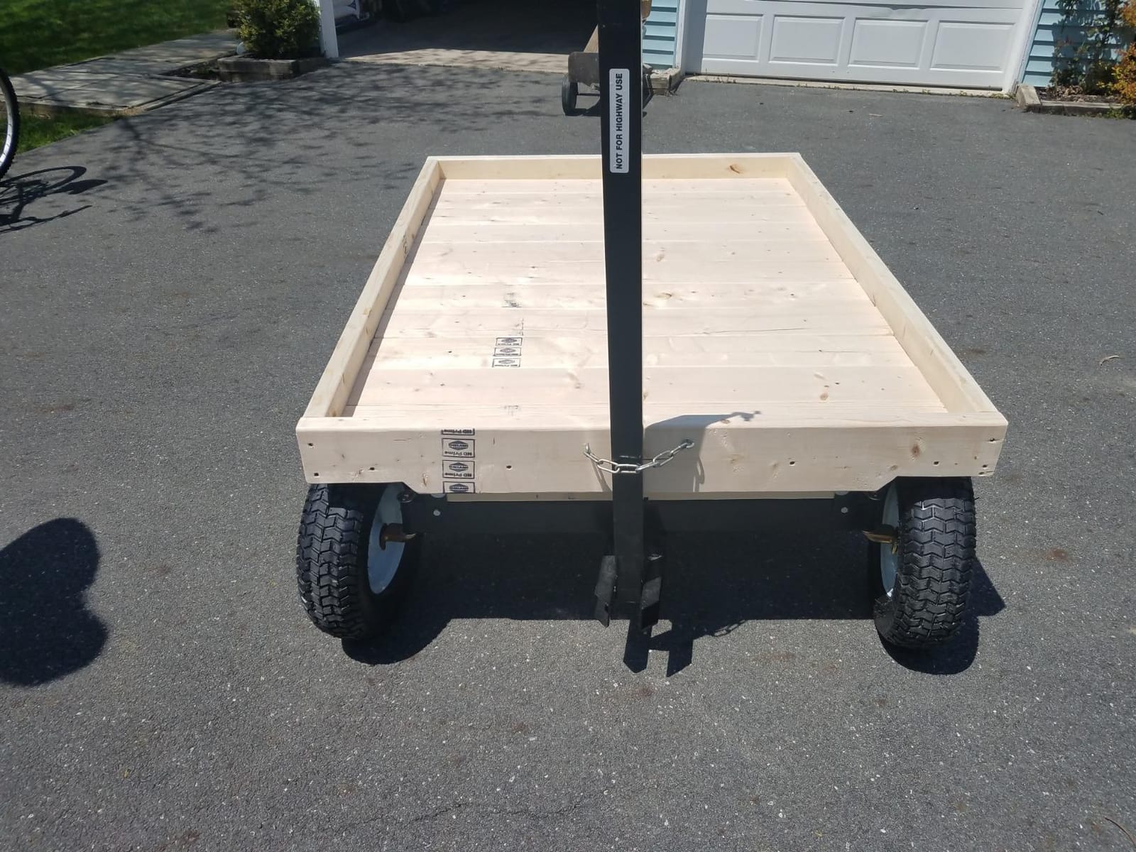 FARM-TUFF ATV Utility Wagon Chassis, 2200lb Capacity, Heavy-Duty Alloy Steel Platform Trailer Frame, Adjustable 49-78 Inch Length customer photo 2