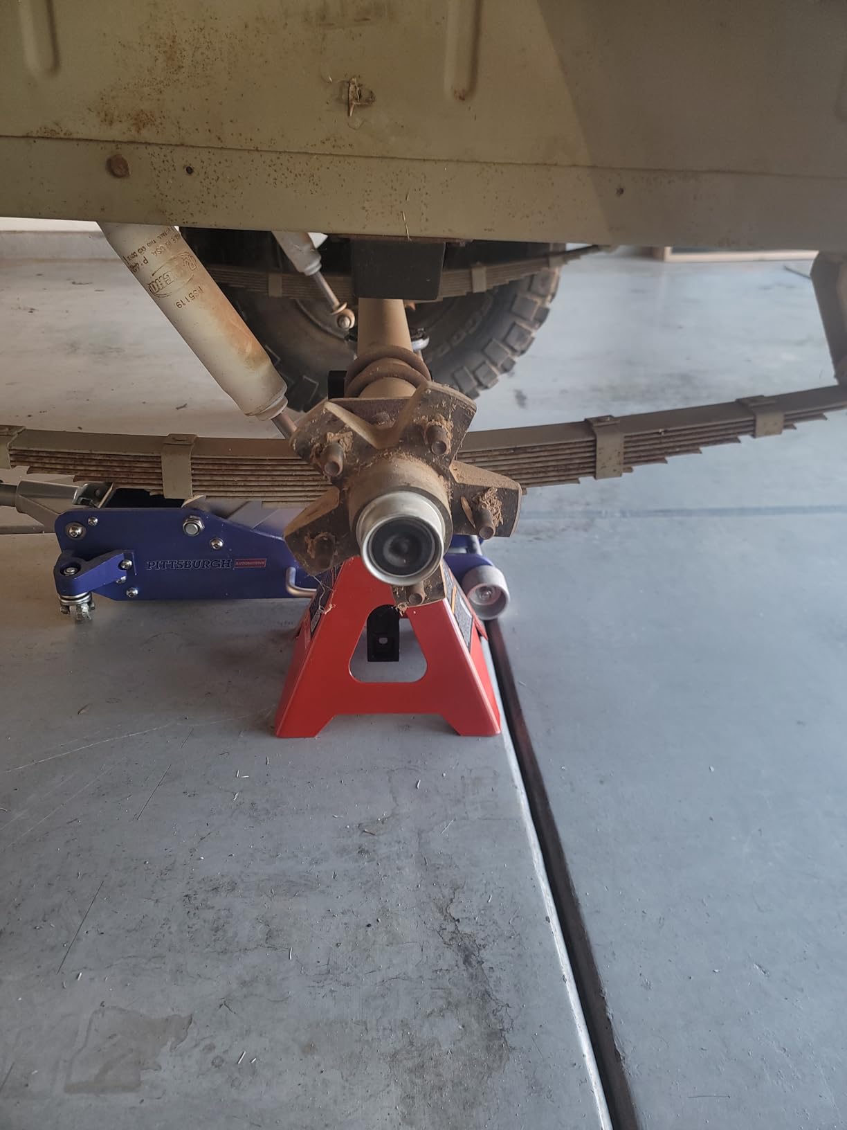 BIG RED T46002A Torin Steel Jack Stands: Double Locking, 6 Ton (12,000 lb) Capacity, Red, 1 Pair customer photo 1