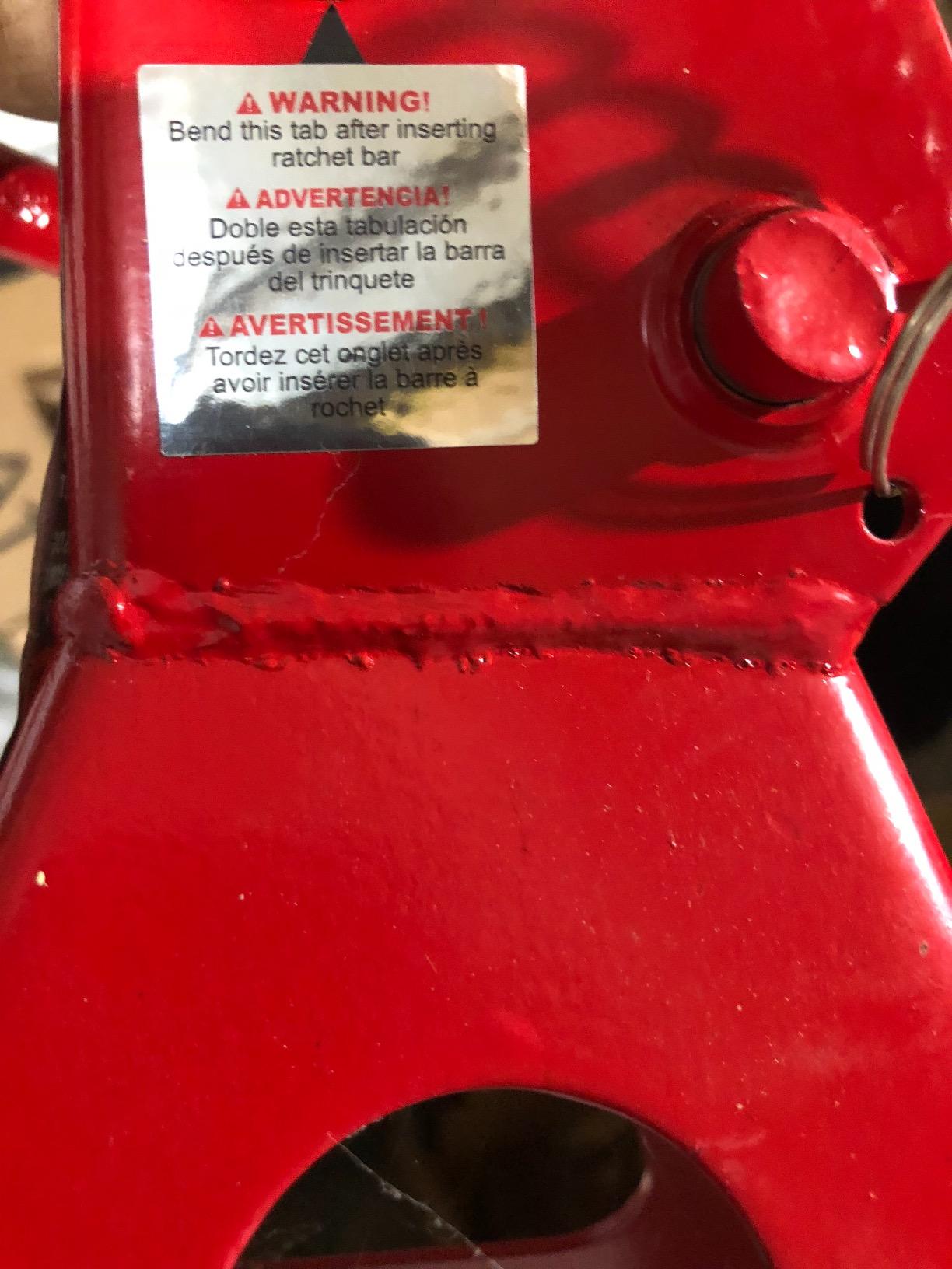 BIG RED T43002A Torin Steel Jack Stands: Double Locking, 3 Ton (6,000 lb) Capacity, Red, 1 Pair customer photo 2