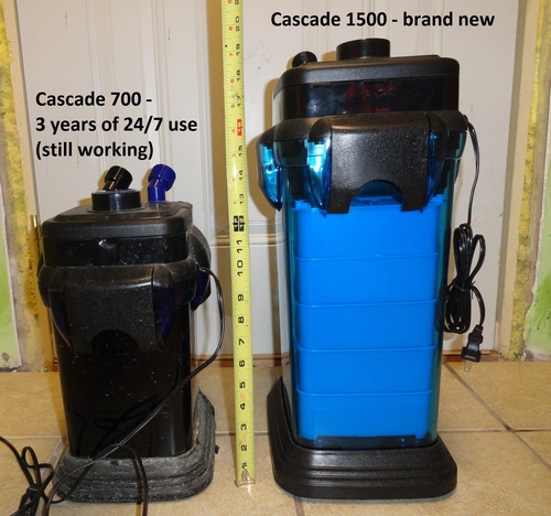 Penn-Plax Cascade 1200 Canister Filter - 315 GPH Aquarium Filter for Tanks Up to 150 Gallons - 360 Degree Flow Valves, Poly Fiber Pads, Bio-Sponge & Activated Carbon - Fresh & Saltwater customer photo 1