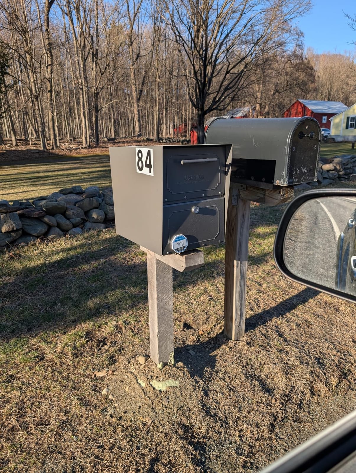 Architectural Mailboxes Oasis Classic Locking Post Mount Parcel Mailbox with High Security Reinforced Lock, Black, 18.00 x 15.00 x 11.50 inches customer photo 2