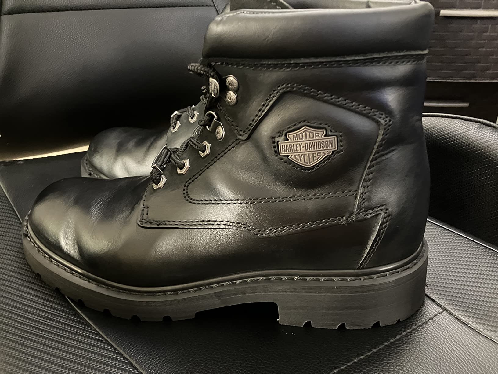 Harley-Davidson Footwear Mens Badlands Motorcycle Casual Boots Ankle - Black customer photo 1