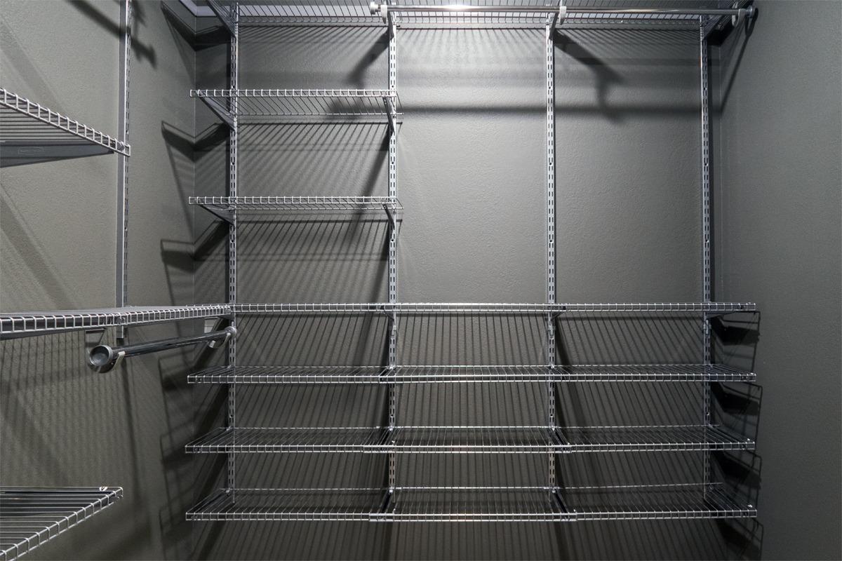 Rubbermaid Configurations Deluxe Custom Closet Kit 4-8 Ft. Adjustable Metal Wire Shelving Titanium Finish Expandable Organization System customer photo 2