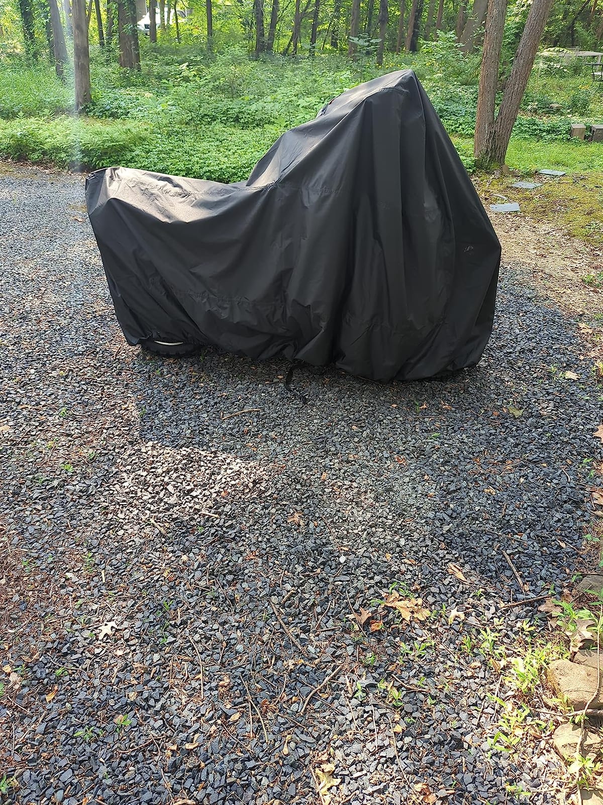 Dowco Guardian 50005-02 WeatherAll Plus Indoor/Outdoor Waterproof Motorcycle Cover: Black, XX-Large customer photo 1