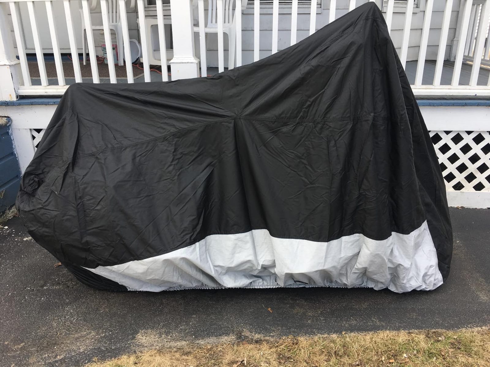 Dowco Guardian 50005-02 WeatherAll Plus Indoor/Outdoor Waterproof Motorcycle Cover: Black, XX-Large customer photo 2