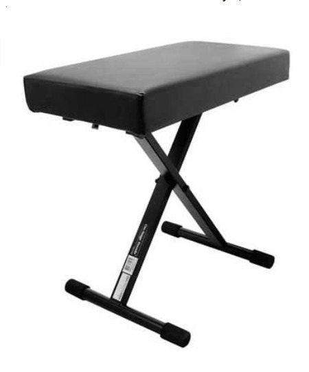 OnStage KT7800+ Deluxe X-Style Keyboard Bench (Portable, Folding, Seating for Keyboards, Synths, Organs, Digital Pianos, Height Adjustable, Padded, Cushioned, Metal Base, Nonslip Rubber Feet, Black) customer photo 2
