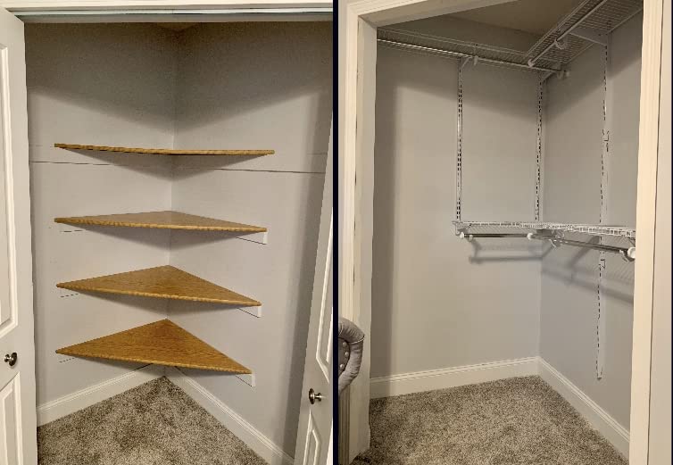 Rubbermaid Configurations Custom Closet Kit 4-8 Ft. Adjustable Metal Wire Shelving White Finish Expandable Organization System customer photo 1
