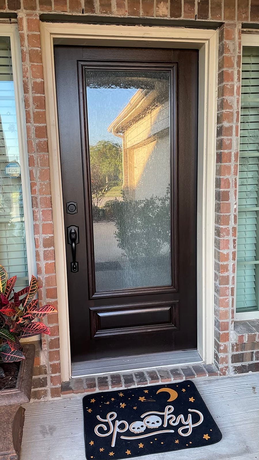 SCHLAGE Front Door Entry Handleset, Accent Lever, Aged Bronze | Exterior front door handleset with deadbolt & reversible interior lever, Easy install, Certified security/durability, 2 keys customer photo 1