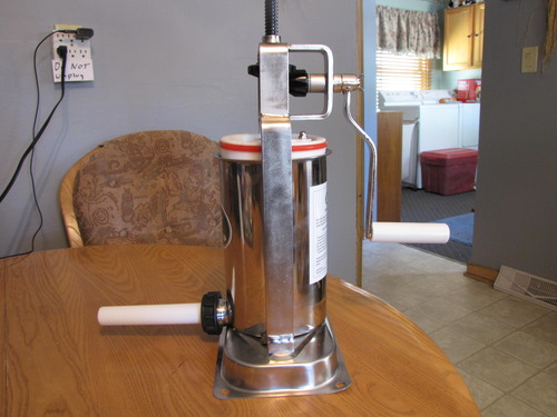 LEM Products 5 Pound Stainless Steel Vertical Sausage Stuffer customer photo 1