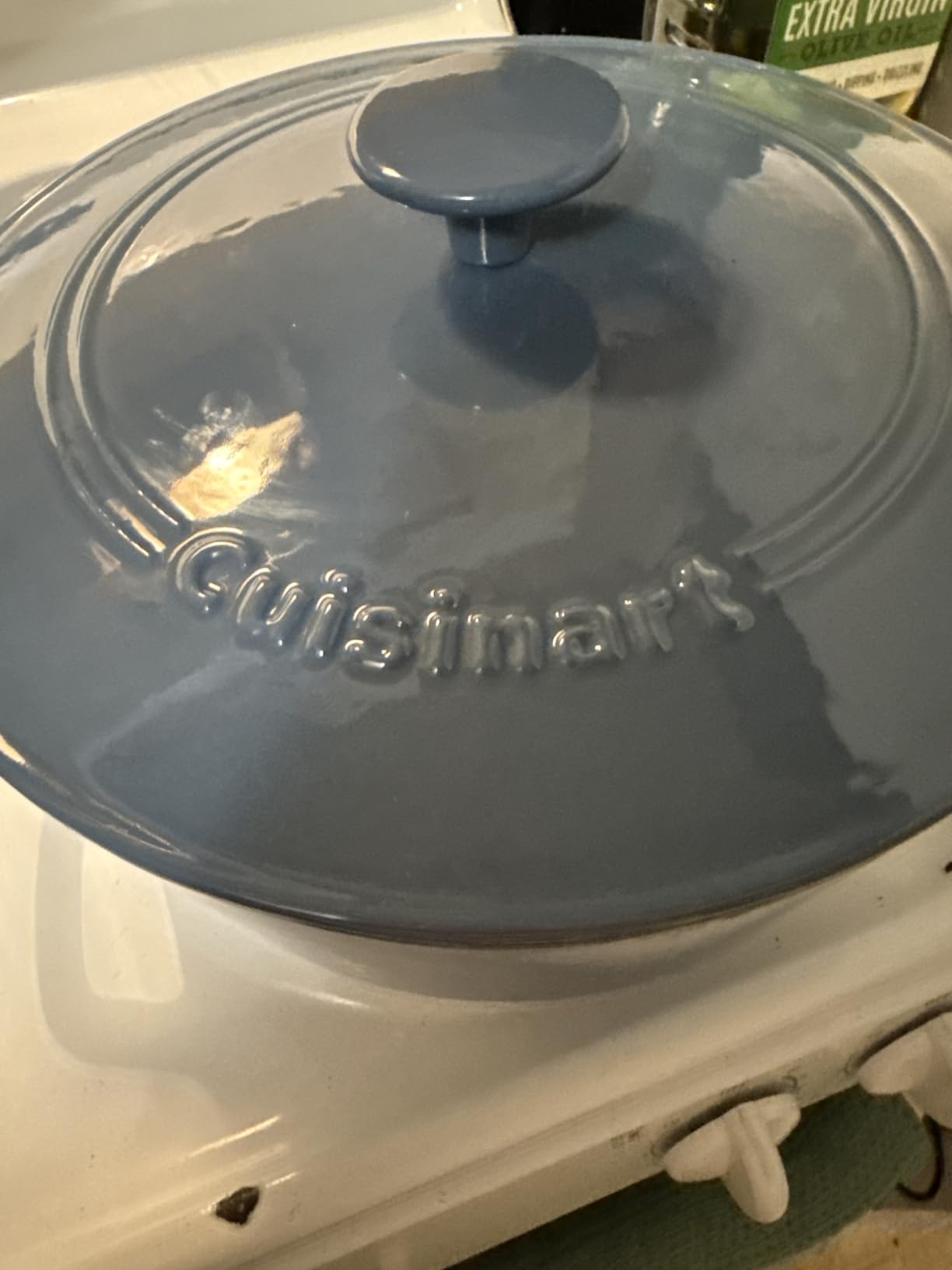 Cuisinart Chef's Classic Enameled Cast Iron Dutch Oven with Lid, Porcelain Enameled Interior, 5-Quart, Round, Cardinal Red customer photo 1