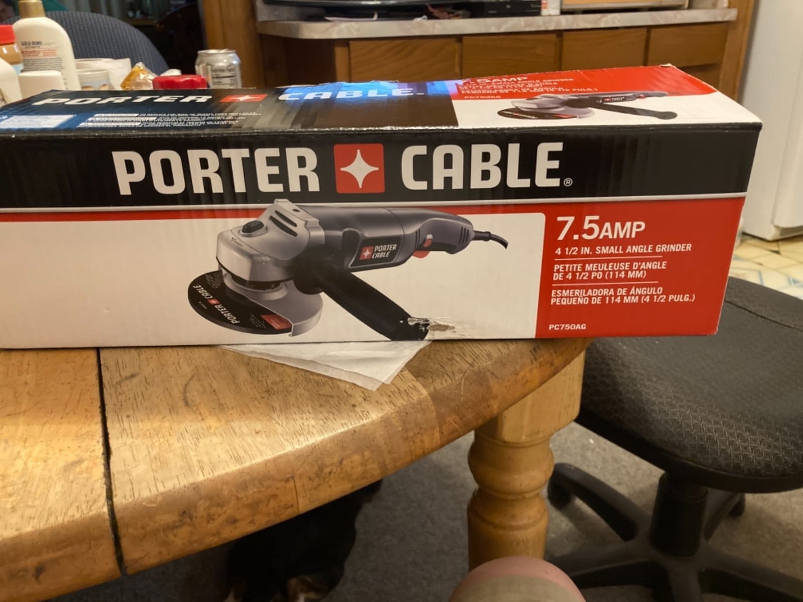 PORTER-CABLE Angle Grinder Tool, 4-1/2-Inch, 7.5-Amp (PC750AG) customer photo 1