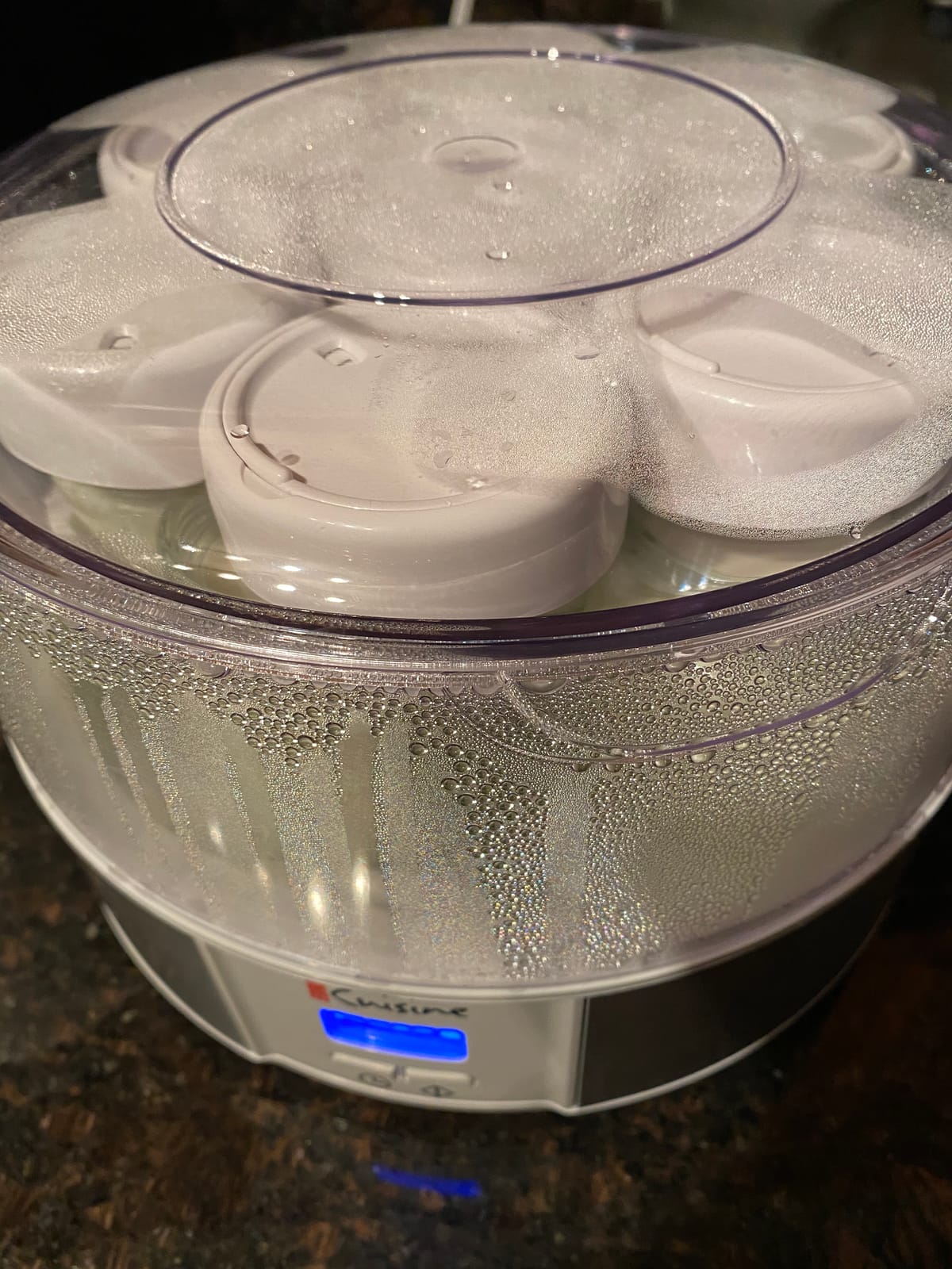 Euro Cuisine Yogurt Maker - YMX650 Automatic Digital Yogurt Maker Machine with Set Temperature - Includes 7-6 oz. Reusable Glass Jars and 7 Rotary Date Setting Lids for Instant Storage customer photo 2