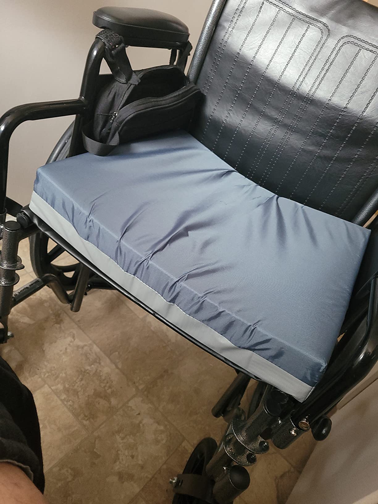 Drive Medical 14886 Skin Protection Gel Wheelchair Seat Cushion | Gel Wheelchair Seat Cushion Offers Skin Protection and Pressure Relief for Everyday Comfort and Positioning customer photo 2