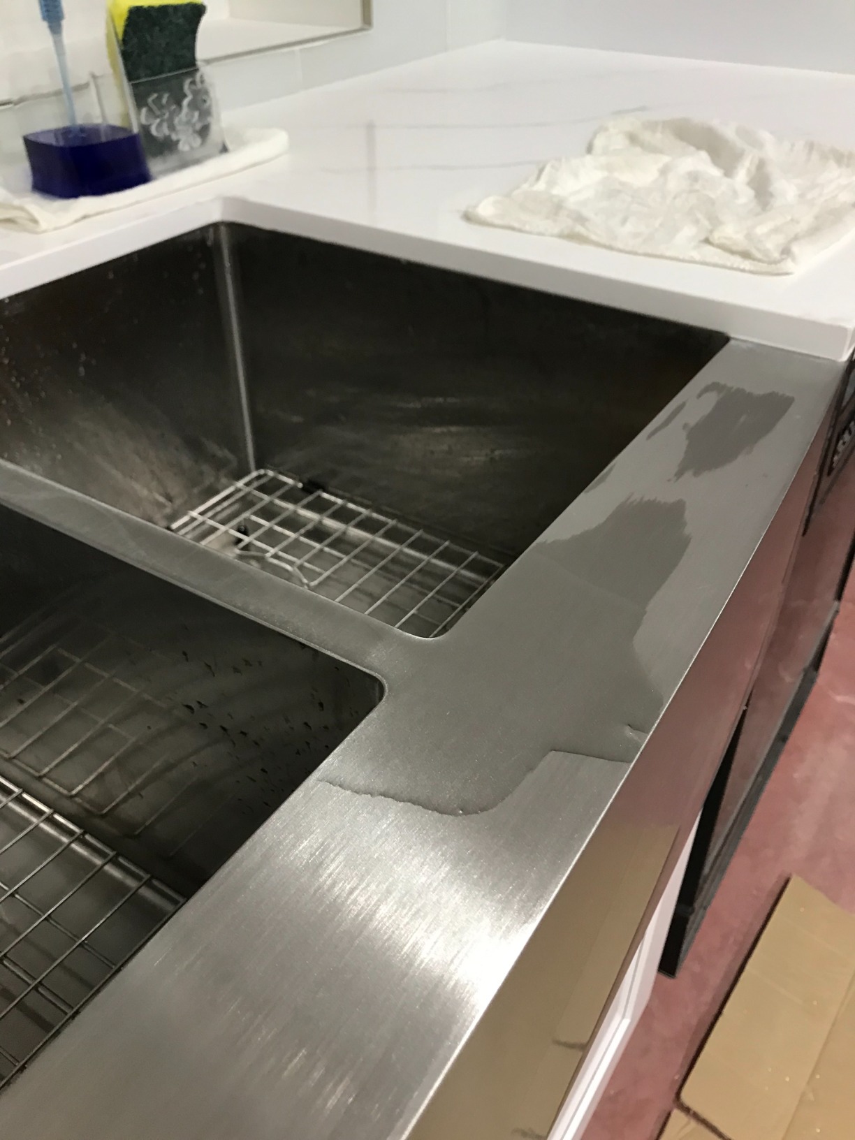 KRAUS Standart Pro 30-Inch Apron Front Farmhouse 16-Gauge Single Bowl Stainless Steel Kitchen Sink, KHF200-30 customer photo 1