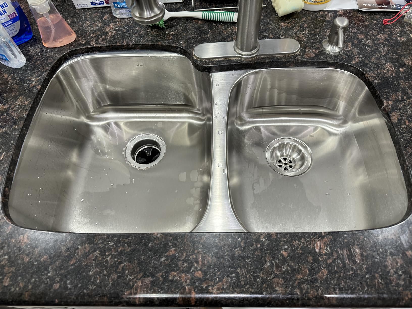 KRAUS Premier 32-inch Undermount 60/40 Double Bowl 18-Gauge Stainless Steel Kitchen Sink KBU24 customer photo 1